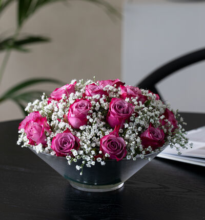 Lilla rosedekorasjon Lilla rosedekorasjon